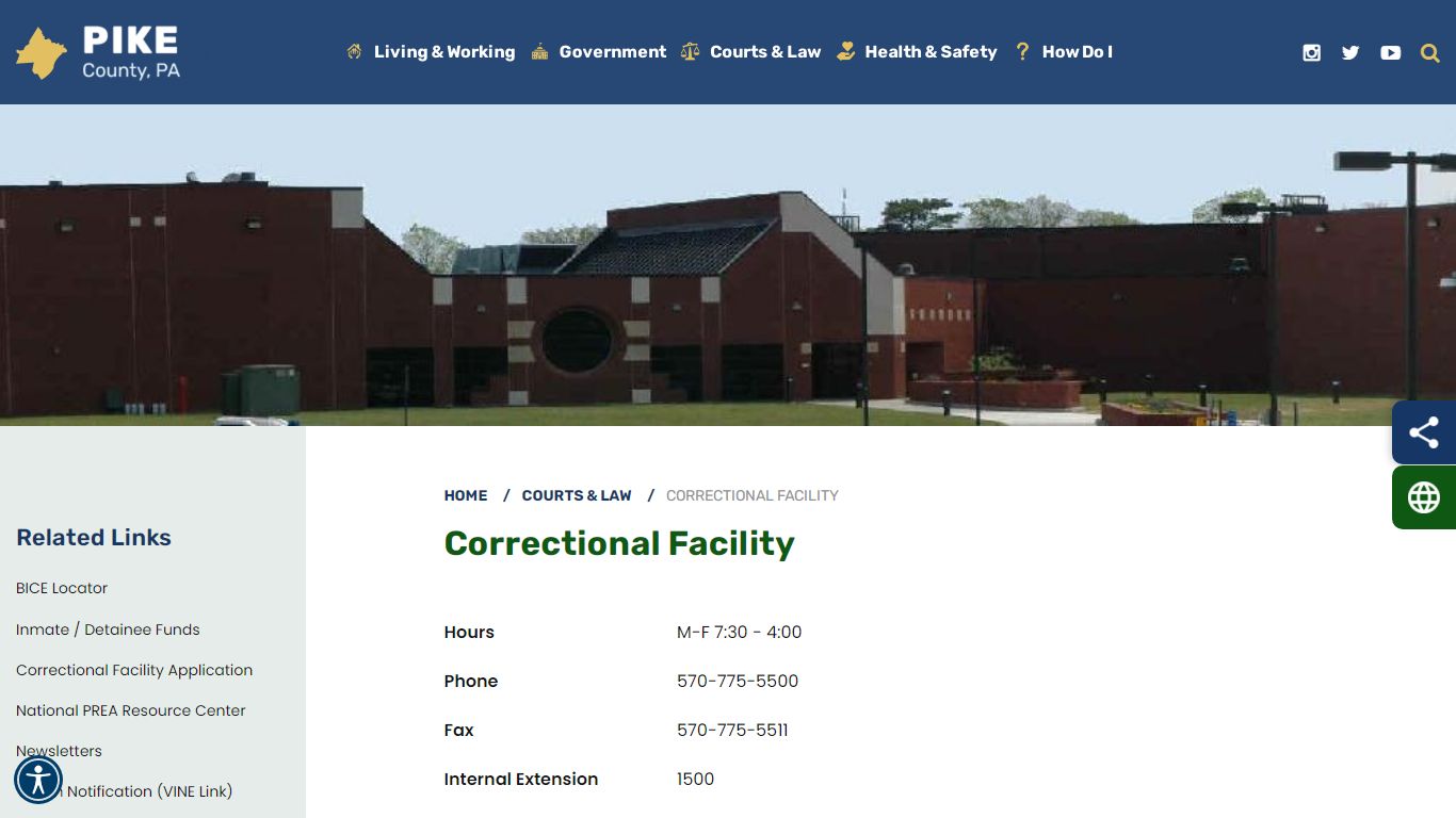 Correctional Facility - Pike County, PA