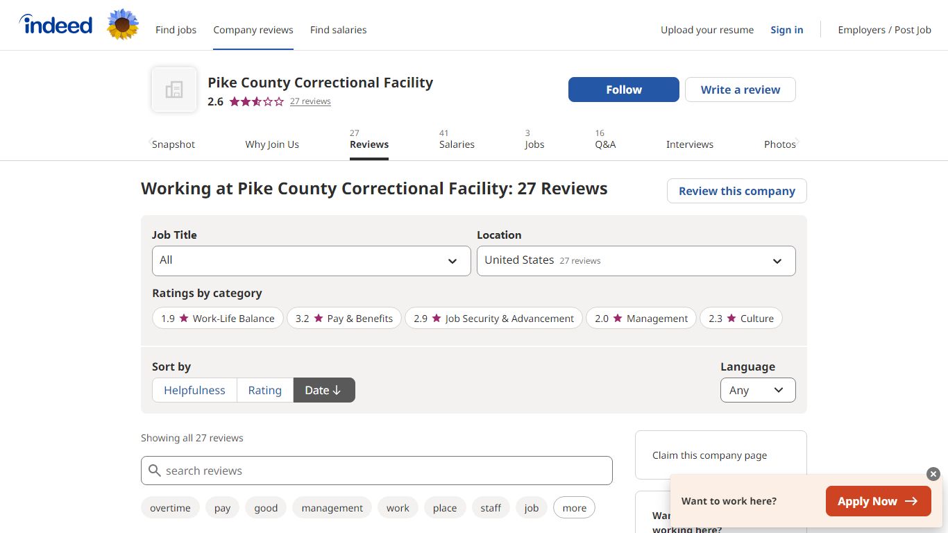 Working at Pike County Correctional Facility: 27 Reviews - Indeed